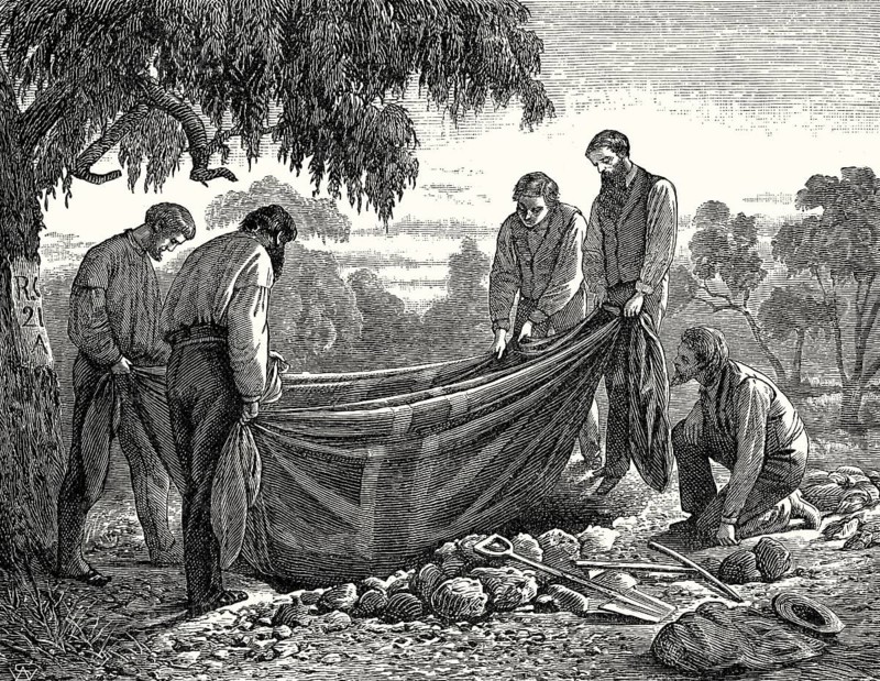 Robert O'Hara Burke's burial at Cooper's Creek, Irish explorer, Burke and Wills expedition, Australia, 1861