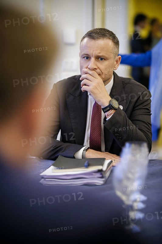 G7 finance ministers meeting in Stresa. Christian Lindner (FDP), Federal Minister of Finance, here in conversation with Ukrainian Finance Minister Sergei Marchenko Stresa, 24.05.2024. Photographed on behalf of the Federal Ministry of Finance