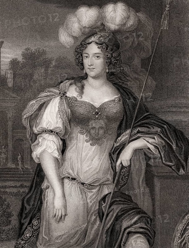 Frances Teresa Stewart, Duchess of Richmond and Lennox, 1647-1702, a prominent member of the Court of the Restoration