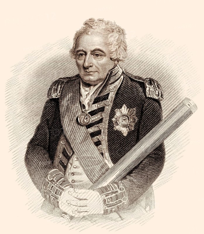 Admiral der Flotte John Jervis, 1. Graf von St. Vincent, 1735-1823, Admiral in der Königlichen Marine