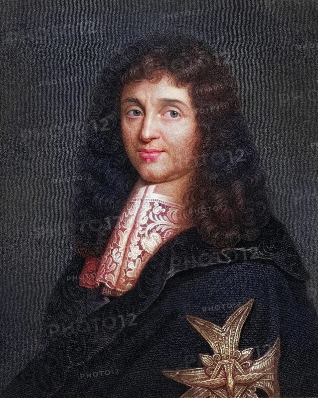 Jean Baptiste Colbert 1619-1683, Controller General of Finance, from 1665, and Secretary of State for the Navy, from 1668 under Louis XIV, From the book Gallery of Portraits, published 1833, Historical, digitally restored reproduction from a 19th century original, Record date not stated