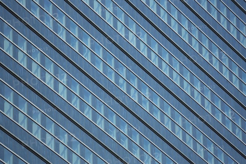 Pollux geometric glass wall, glass building, stained glass windows, linear, row of windows, detail, monochrome, bluegray, diagonal, parallel, rhombuses, pattern, structure, backgrounds, house facade, modern building, Frankfurt am Main, Hesse, Germany