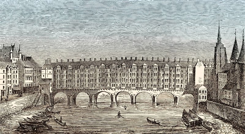Pont au Change, 14th century, Paris, France