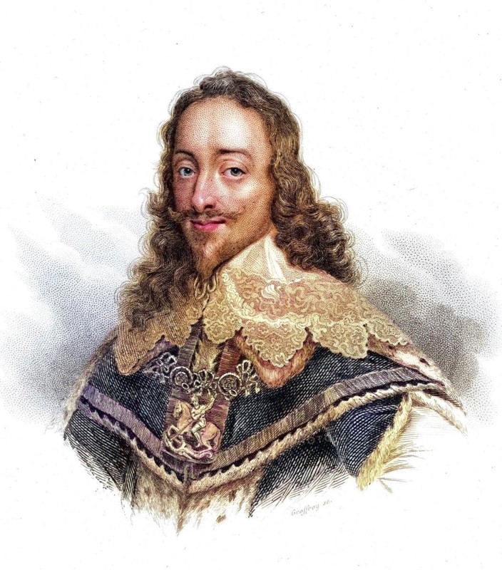 Charles I of England, 1600-1649, King of England, Scotland, Wales and Ireland, Historical, digitally restored reproduction from a 19th century original, Record date not stated
