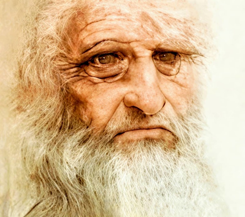 Leonardo da Vinci, 1452 - 1519, Italian painter, sculptor, architect and engineer, digitally edited