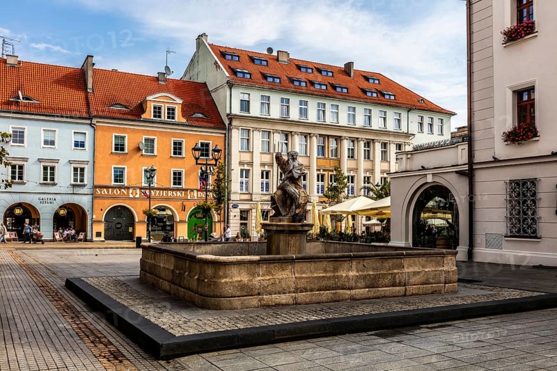 Rynek, historic market square, 14th century, Gliwice, Poland
