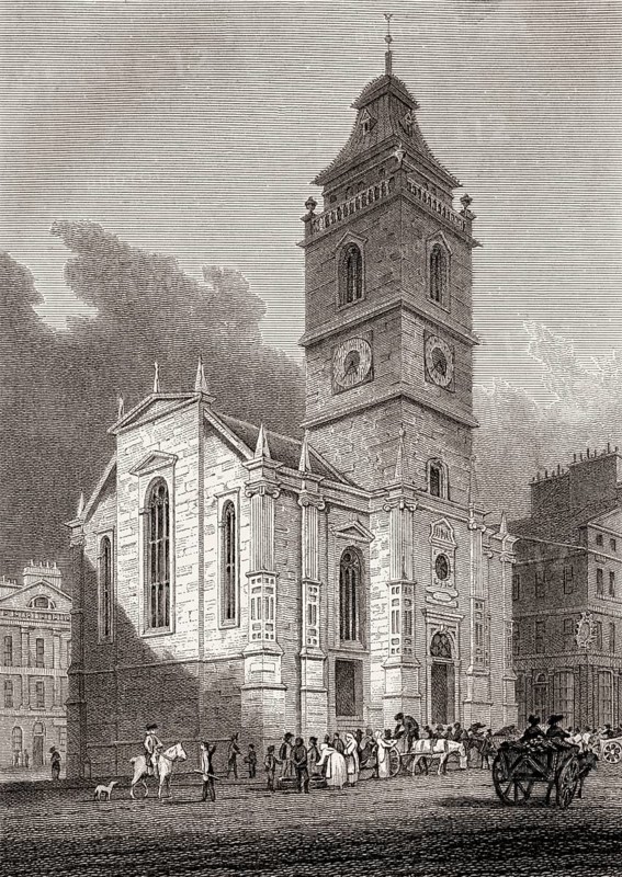 The Tron Kirk, Edinburgh, Scotland, 19th century, Views in Edinburgh by J. & H. S. Storer
