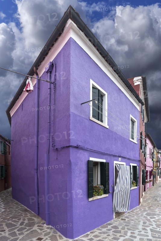 Colourful house in Burano, Venice, Veneto, Italy