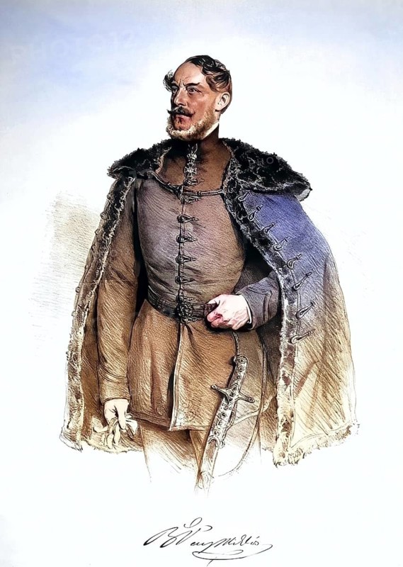 Nikolaus Freiherr von Vay (1802-1894), Hungarian statesman, Historical, digitally restored reproduction from a 19th century original, Record date not stated