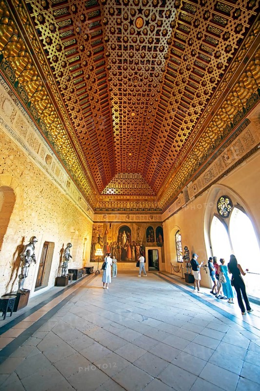 Gallery-Hall in the Alcazar, Segovia, Province of Segovia, Castile and Leon, Spain