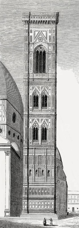 Florence Cathedral, Giotto's Campanile, Piazza del Duomo, Florence, Italy