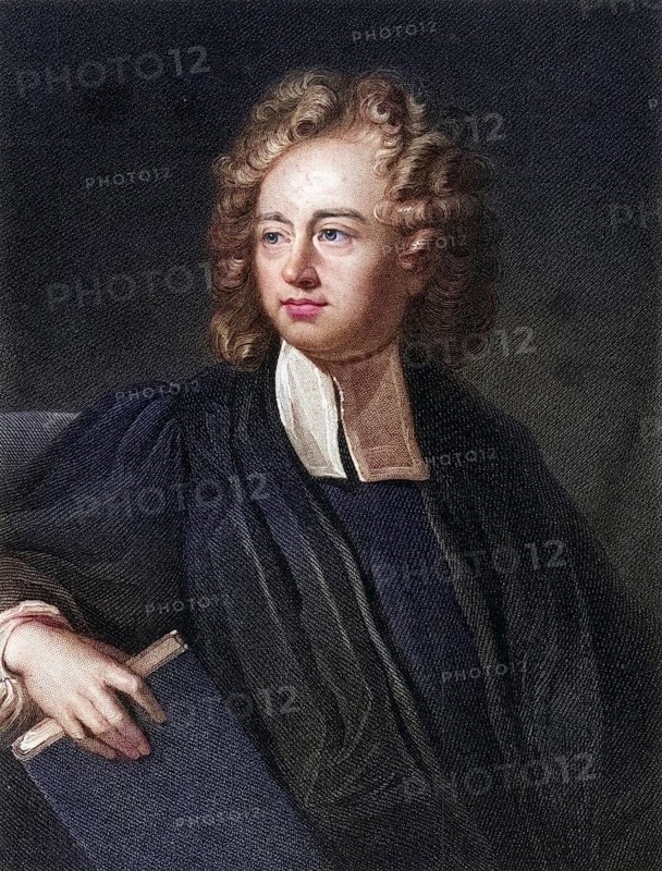 Richard Bentley (1662-142), English classical philologist and philologist. Master of Trinity College, Cambridge. Mocked by Jonathan Swift in The Battle of the Books (1704) . From The Gallery of Portraits, Volume III, by Charles Knight (London, 1834) ., digitally restored reproduction from a 19th century original, record date not stated