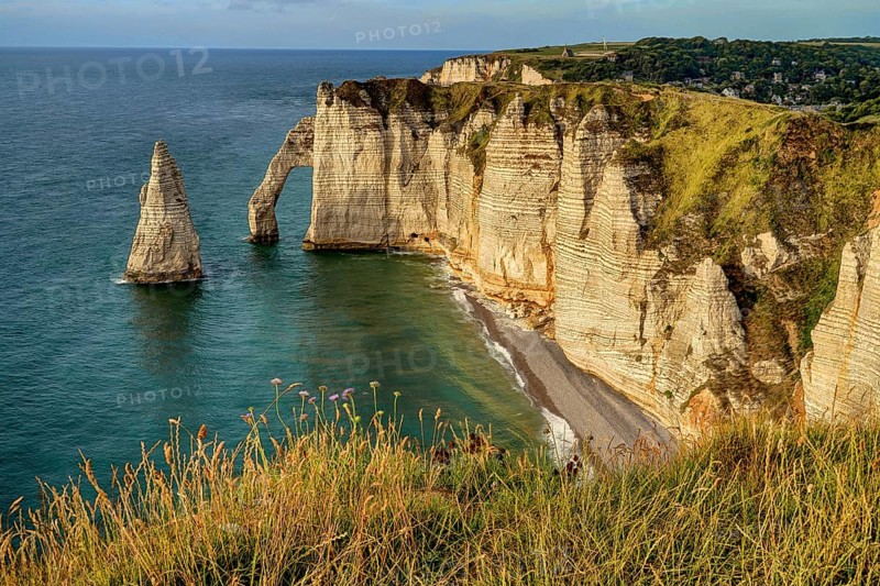 France, Normandy, The chalk cliffs of Etretat, Normandy, France