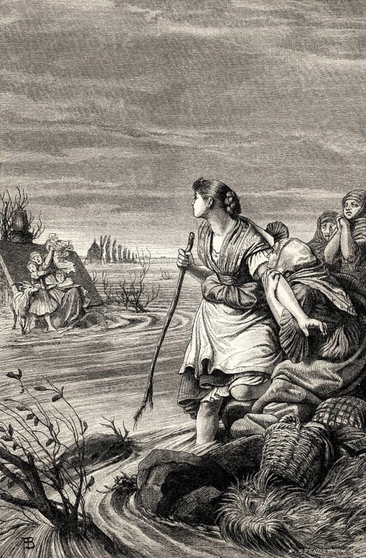 Scene from JOHANNA SEBUS, a poem by Johann Wolfgang von Goethe