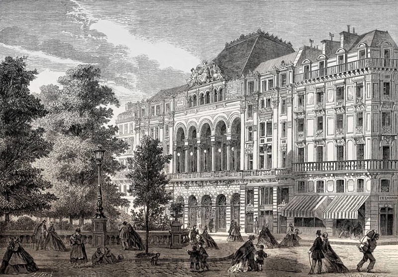 The Théâtre de la Gaîté, rue Papin, Paris, France, 1863