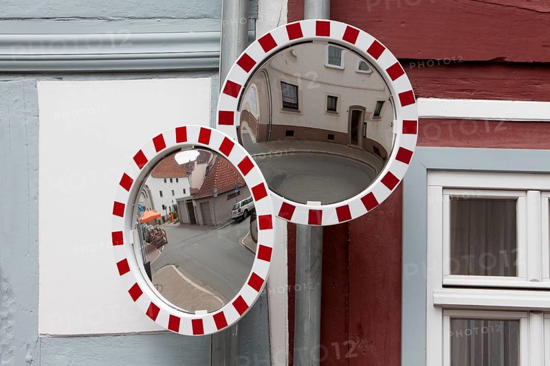 Mirrors at the Hinterstraße, Duderstadt, Lower Saxony, Germany
