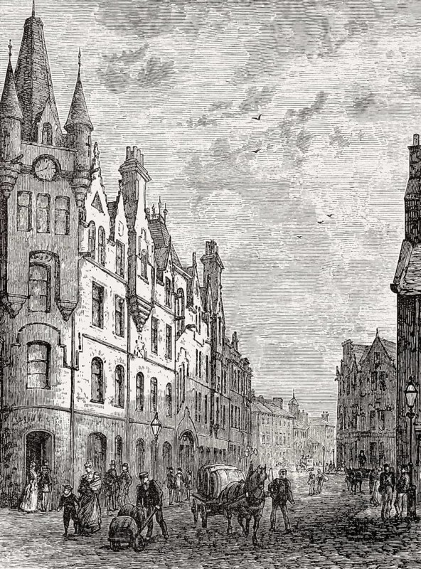 Bernard Street, Leith, Edinburgh, Scotland, 19th century