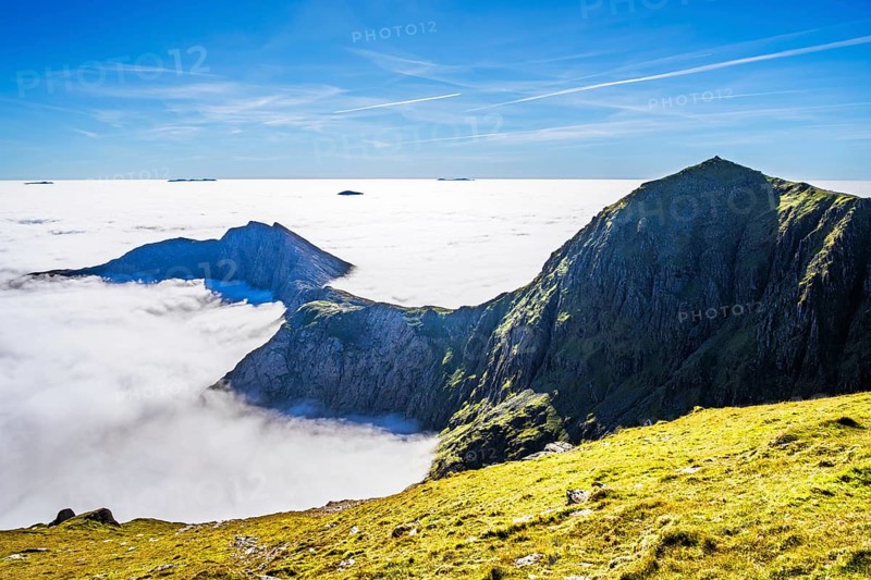 Snowdon Massif, Snowdon Range, Snowdonia, North Wales, UK