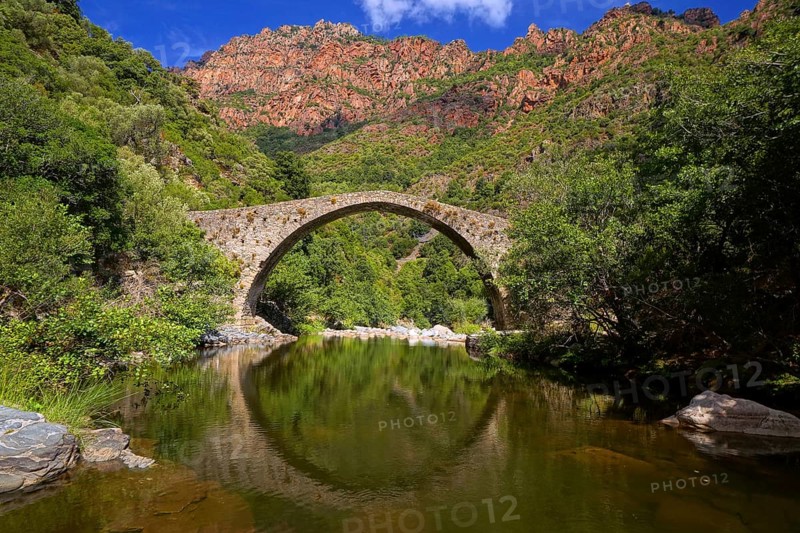 France - Corsica - Genoese Bridge - Spelunca Gorge