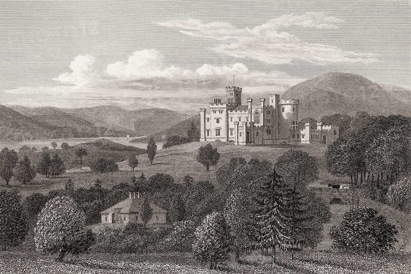 Castle Toward, Cowal peninsula, Argyll and Bute, Scotland, 19th century, from Modern Athens by Th. H. Shepherd