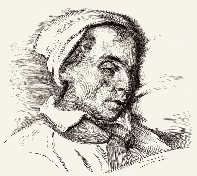 Louis Joseph Ferdinand Hérold, 1791-1833, französischer Opernkomponist, auf dem Sterbebett