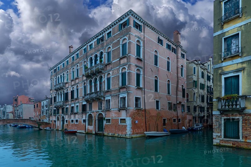 Historic palace on the canal, Venice, Veneto, Italy