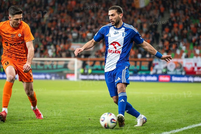 LUBIN, POLAND - MARCH 2, 2026: Football match between KGHM Zaglebie Lubin vs - Wisla Plock. In action Savvidis Kyriakos