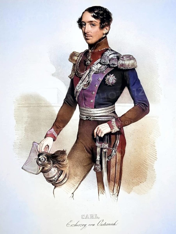 Archduke Karl Ferdinand of Austria (born 29 July 1818 in Vienna, died 20 November 1874 in Groß Seelowitz) of the House of Habsburg-Lorraine was an Austrian field marshal, Historical, digitally restored reproduction from a 19th century original, Record date not stated