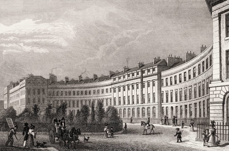 Ainslie Place, Edinburgh, Scotland, 19th century, from Modern Athens by Th. H. Shepherd