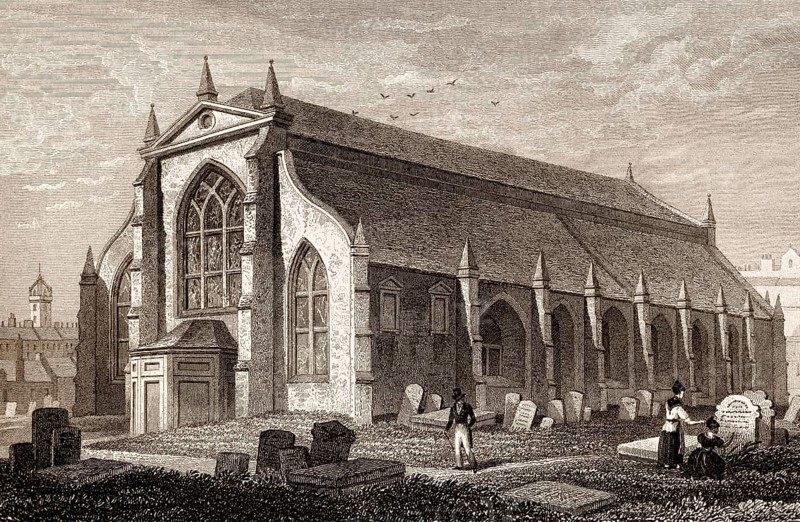 Greyfriars Kirk, Edinburgh, Scotland, 19th century, from Modern Athens by Th. H. Shepherd