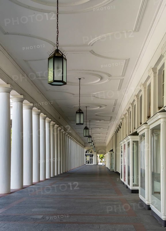Arcades at the spa hotel in Wiesbaden, Hesse, Germany
