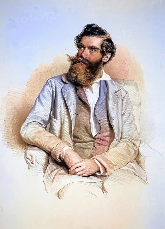 Karl Fruhwirth (1810-1878), painter, art collector, Historical, digitally restored reproduction from a 19th century original, Record date not stated