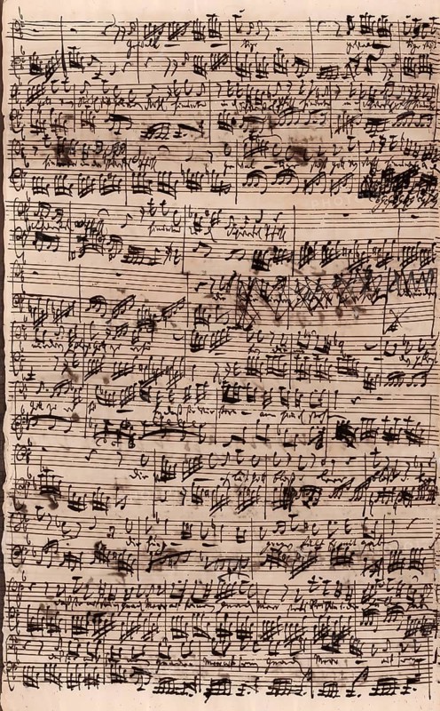 Johann Sebastian Bach's autograph of the church cantata Meine Seel erhebt den Herren, BWV 10