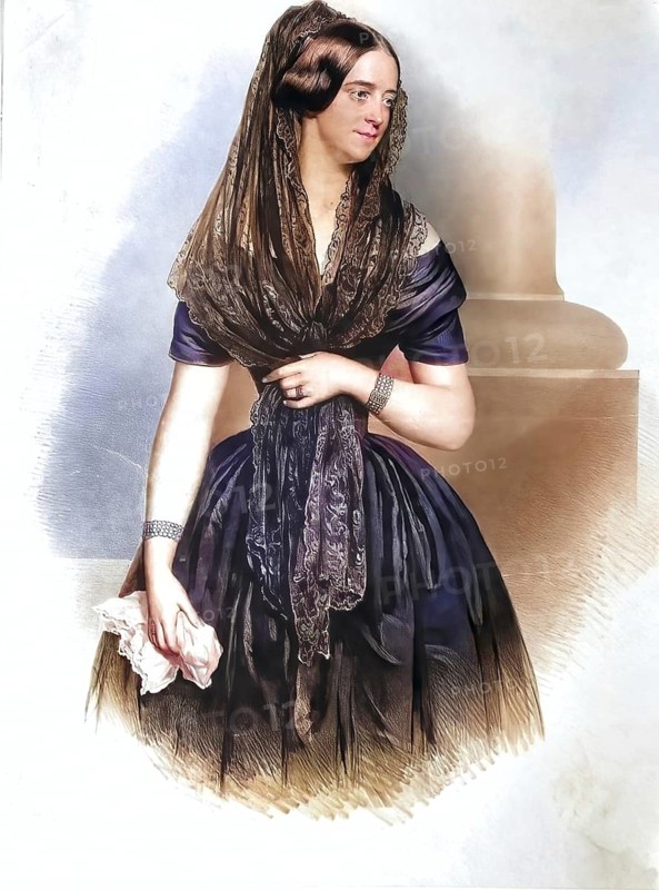 Floriane Attems (1793-1874) née Countess Zichy, Historical, digitally restored reproduction from a 19th century original, Record date not stated
