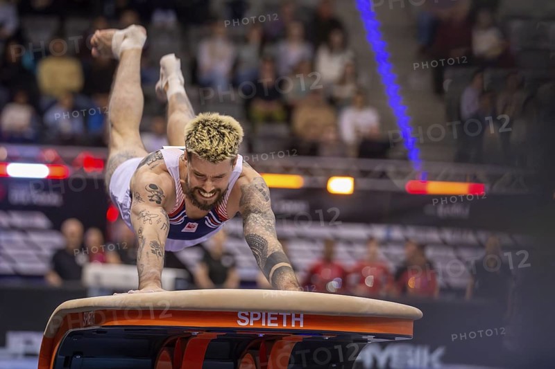 EnBW DTB-Pokal Stuttgart 2025, Mixed Cup***Casimir Schmidt Netherlands on vault