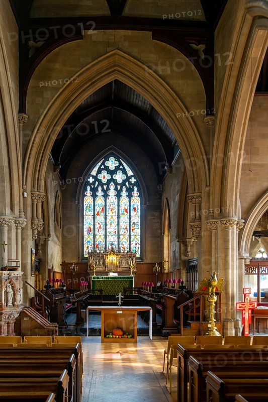 Interior of Christ Church, Old Town, Swindon, Wiltshire, England, UK built in 1851