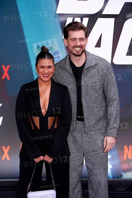 Steffi Brungs and Chris Wackert at a special screening of Back in Action at the Zoo Palast in Berlin on 15 January 2025