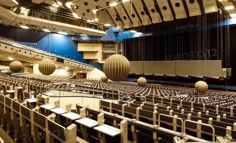 View of the vacant ICC, International Congress Center Berlin. The ICC has been added to the Berlin List of Monuments. The Berlin Senate has provided 200 million euros for the restructuring. The total modernization is estimated at least 500 million euros, Berlin, Berlin, Germany