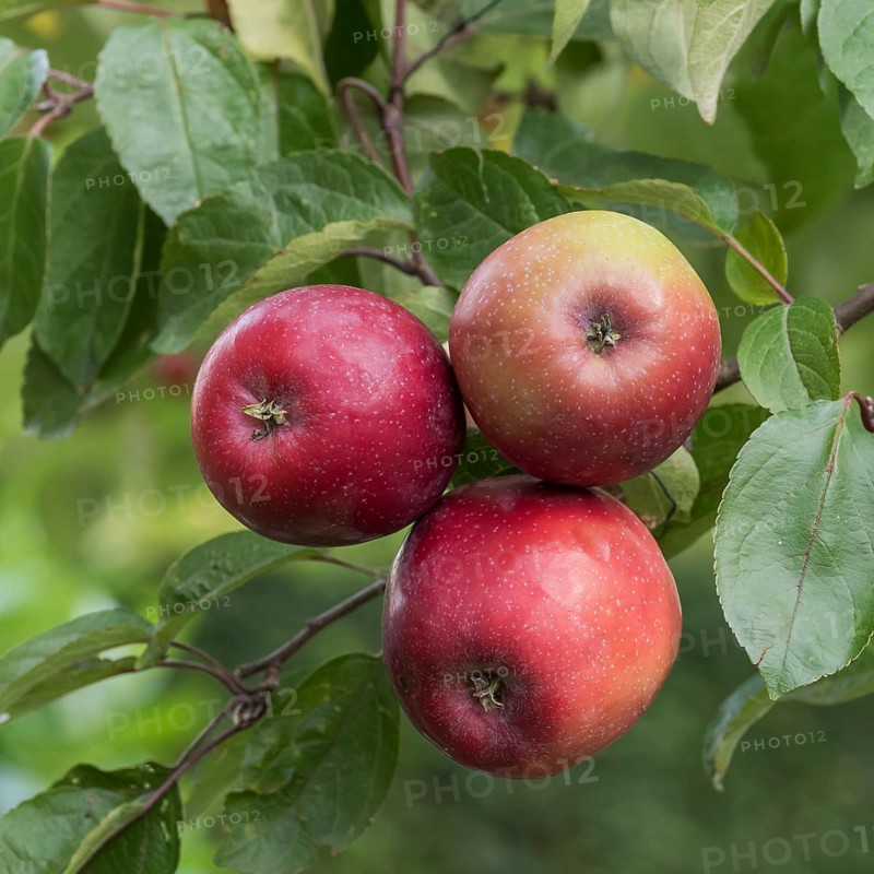 Apple (Malus domestica 'Berner Rosenapfel'),  Germany