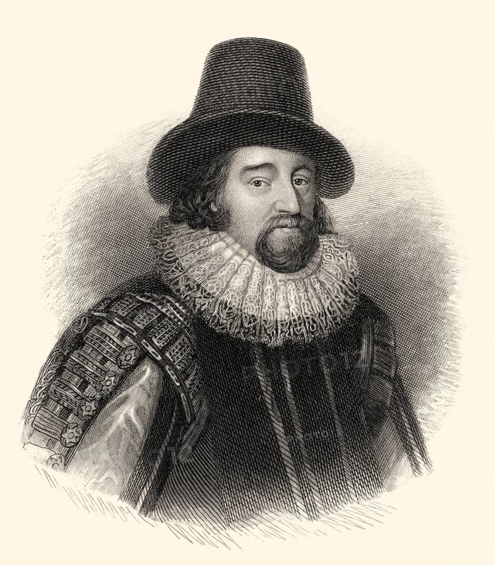 Francis Bacon oder Baron Baco of Verulam, 1561 - 1626, englischer Philosoph, Staatsmann und Wissenschaftler