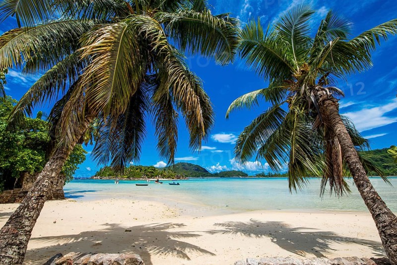 Anse L'Islette Beach, Mahe, Republic of Seychelles, Indian Ocean