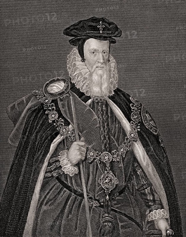 William Cecil, 1st Baron Burghley or Burleigh, 1520-1598, an English statesman, the chief advisor of Queen Elizabeth I