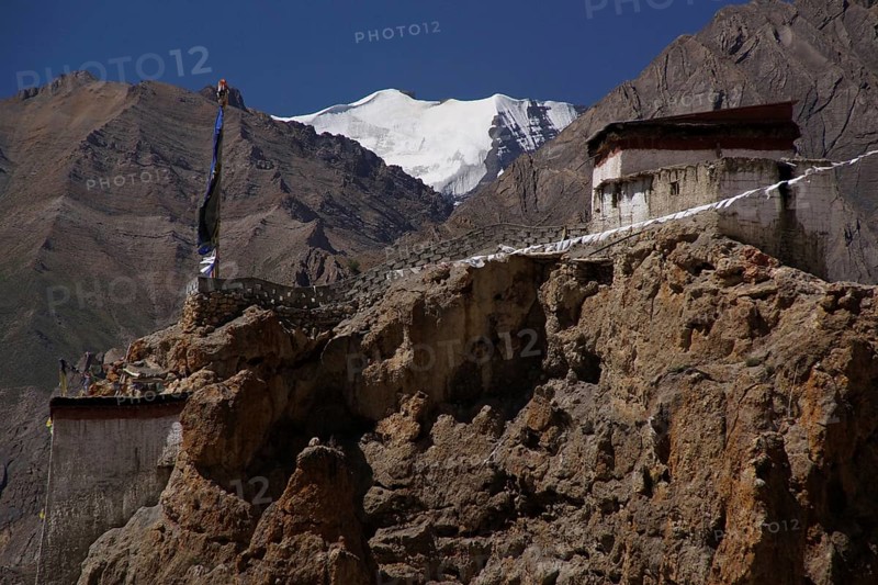 Dhankar monastery in Spiti Valley, India, Spiti, Himachal Pradesh, India