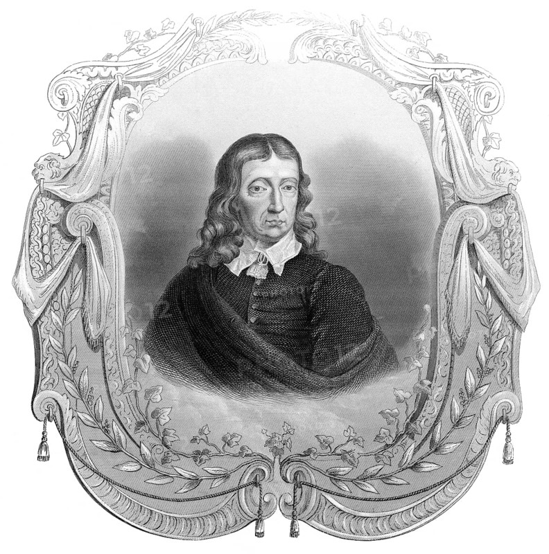 John Milton, 1608 - 1674, an English poet and political philosopher, John Milton, 1608 - 1674, ein englischer Dichter und Staatsphilosoph