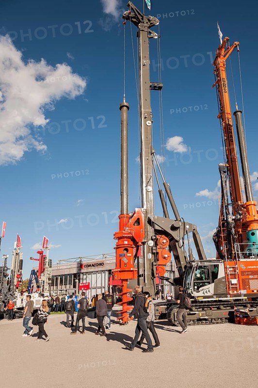 Rotary drilling rigs, drilling machines, foundation engineering, Bauma 2022, world's largest construction machinery trade fair, Munich, Germany