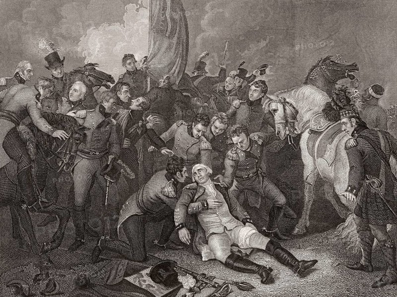Death of Sir Ralph Abercromby or Abercrombie, 1734-1801, Battle of Alexandria, 21 March 1801