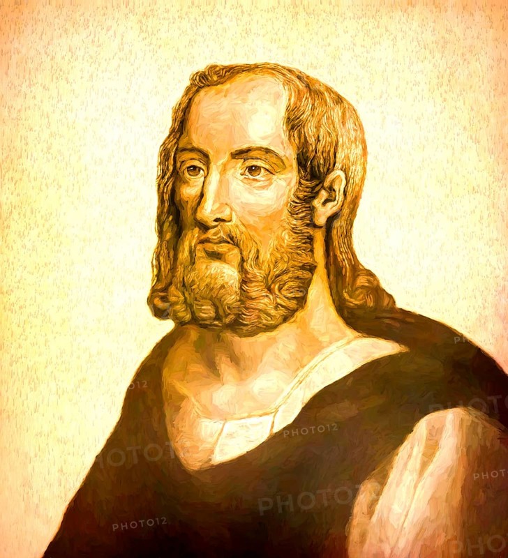 Gaius Plinius Secundus, AD 23/24 – 79, called Pliny the Elder, Roman author, digitally altered