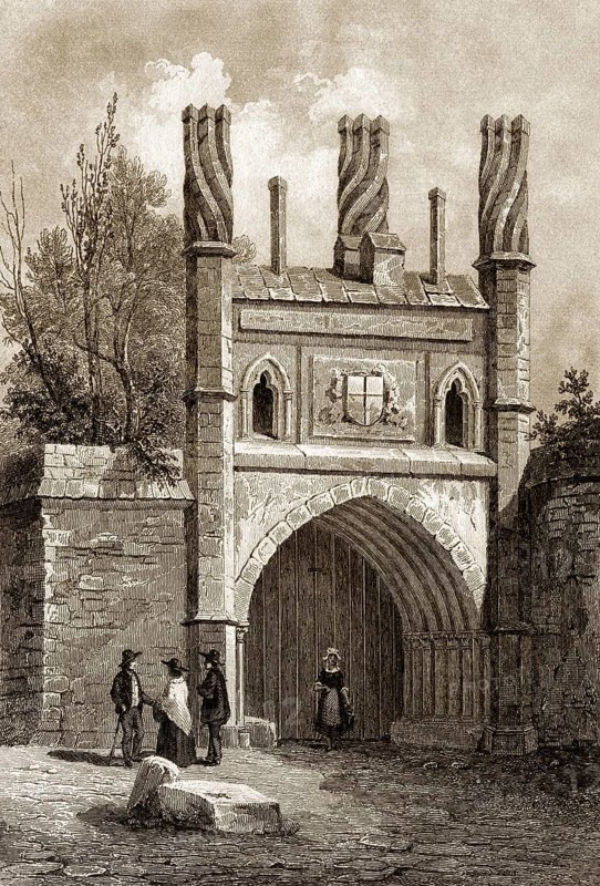 Wolsey's Gate in der College Street, Ipswich, Suffolk, England, 18.