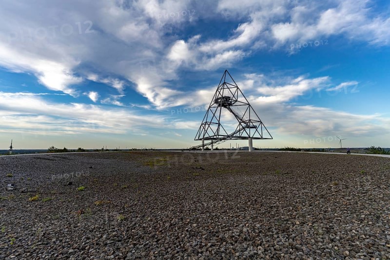The Emscherblick stockpile event, tetrahedron for short, in Bottrop, Ruhr region, North Rhine-Westphalia, Germany