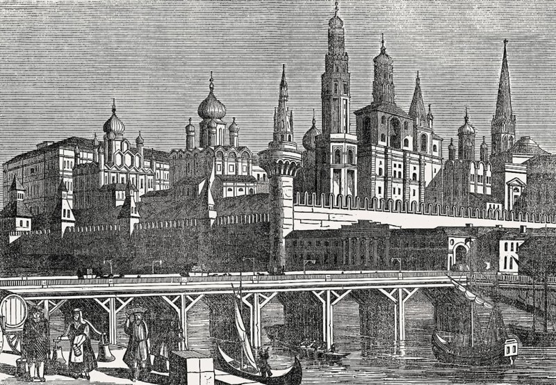 The Moscow Kremlin, Russia, 19th century